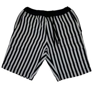 3.1 Phillip Lim Striped Shorts Black White Drawstring Men's M
